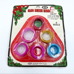 Vintage Christmas Cleo Sheen Ribbon Gift Wrap MCM